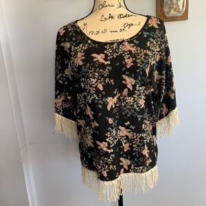 Pink‎ Owl Boho Blouse